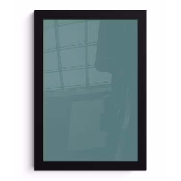 Poster met lijst - Serene - Teal - Blauw — 1