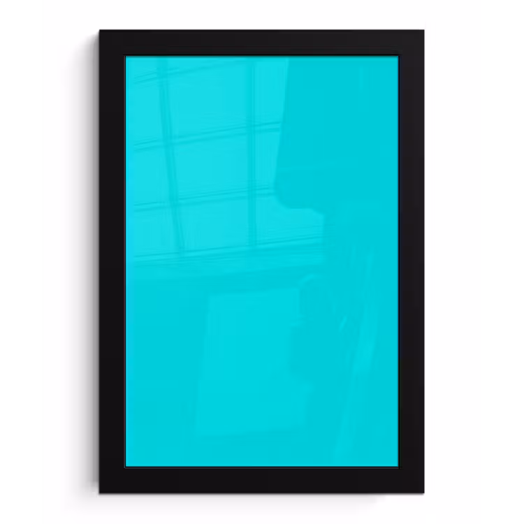 Poster met lijst - Vivid - Aquamarine - Turkoois — 1