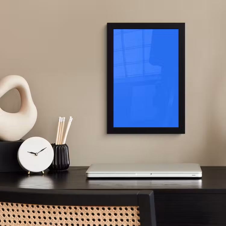 Poster met lijst - Vivid - Cobalt - Blauw — 3