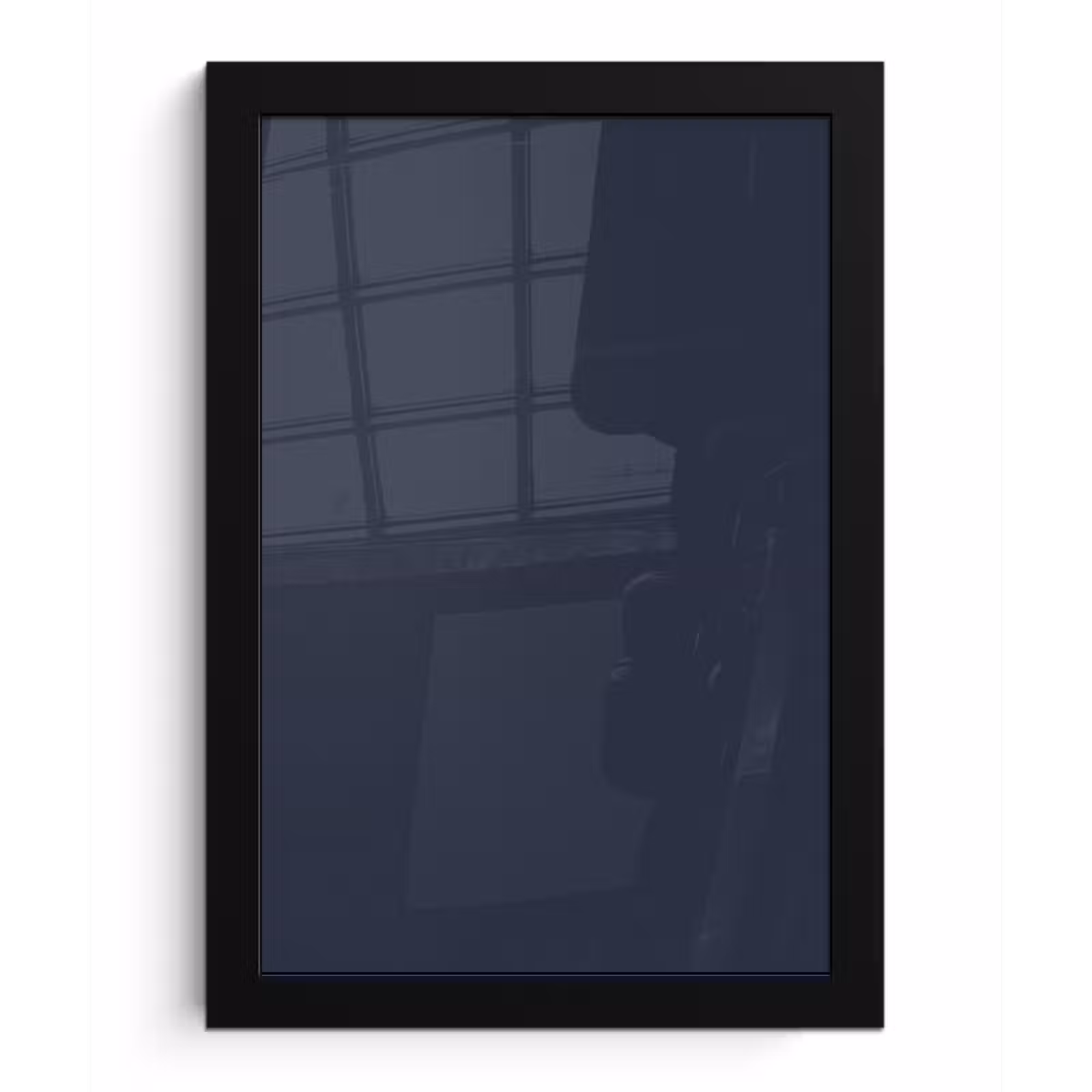 Poster met lijst - Midnight - Swing - Blauw — 1