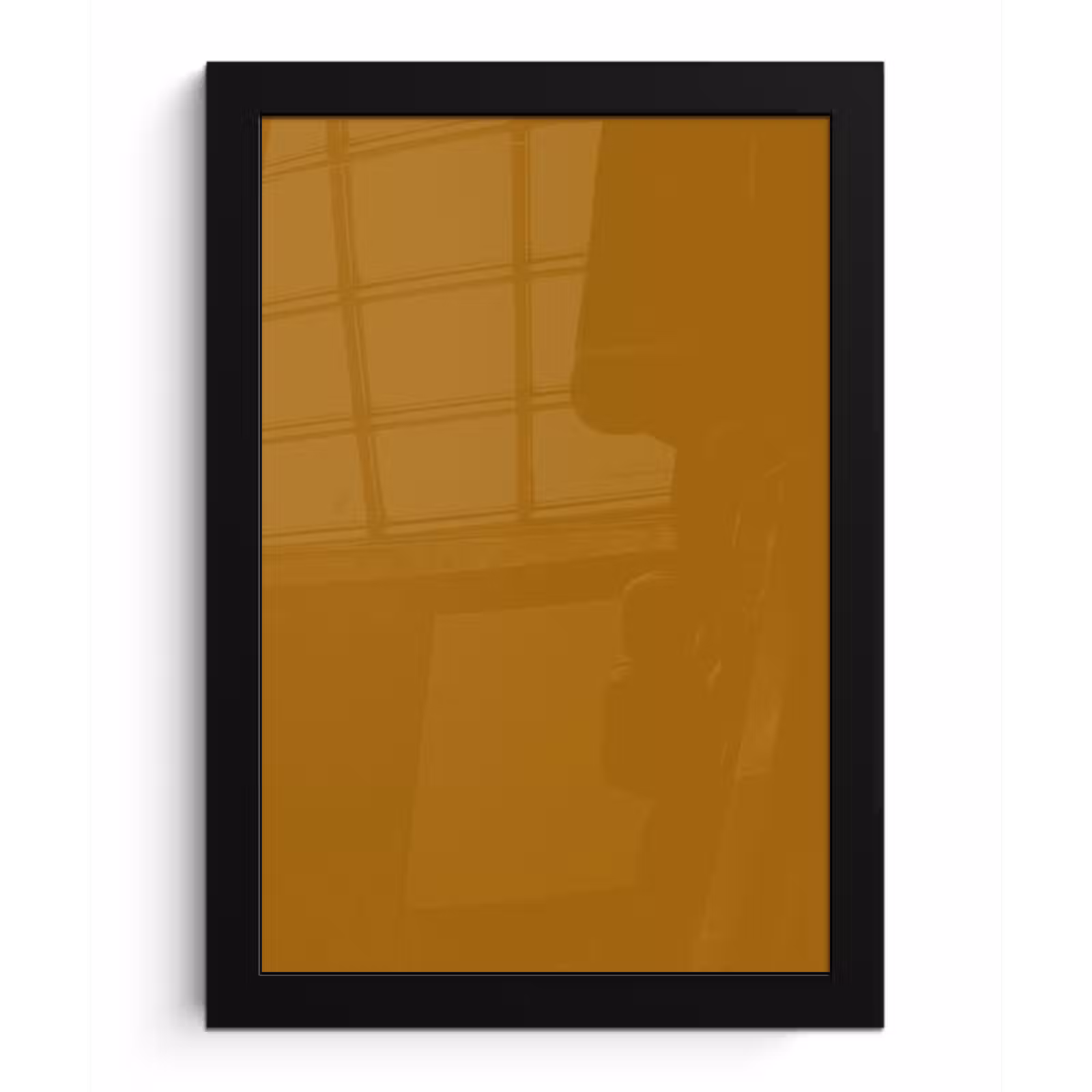 Poster met lijst - Ocre - Gold - Geel — 1