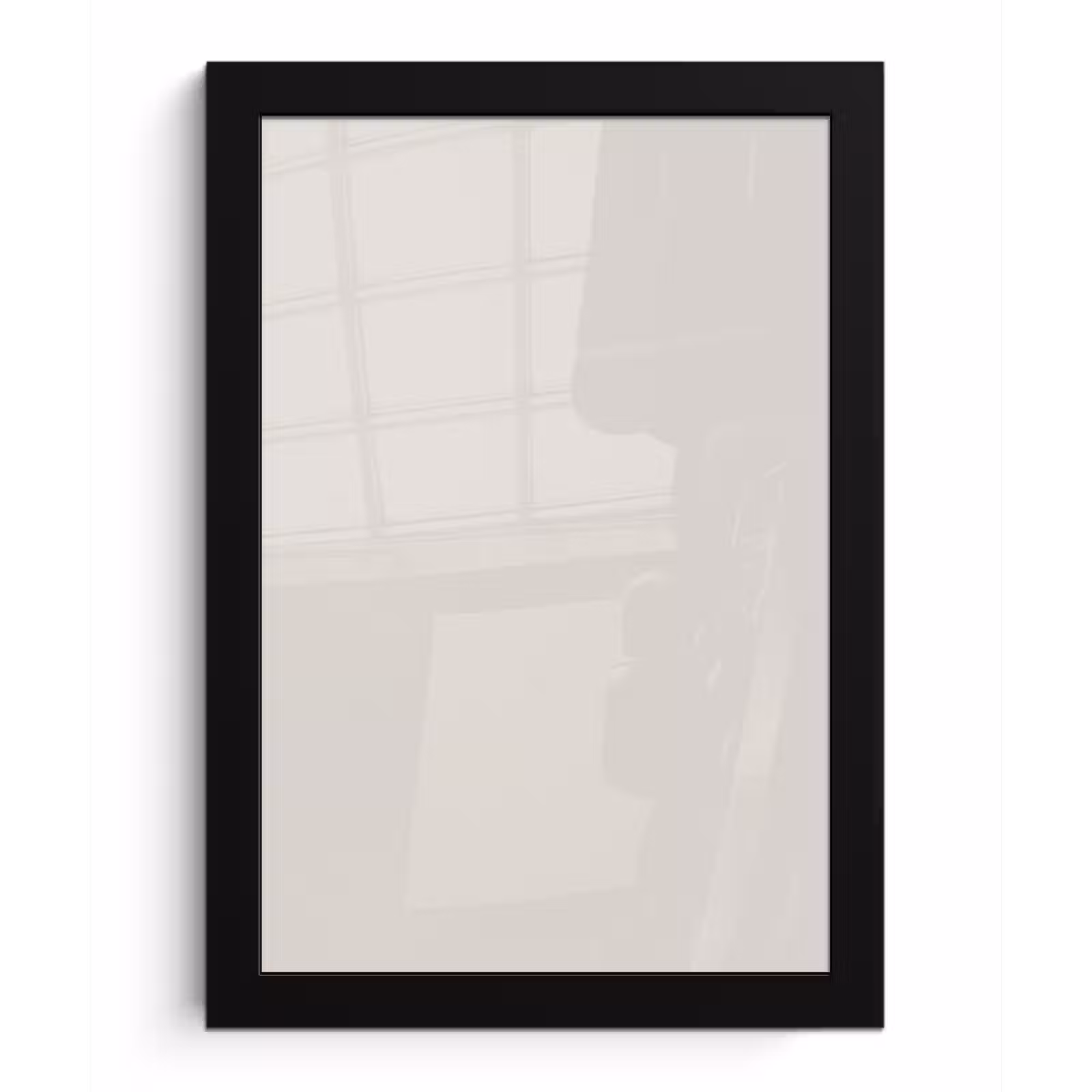Poster met lijst - Silent - Sandstone - Grijs — 1