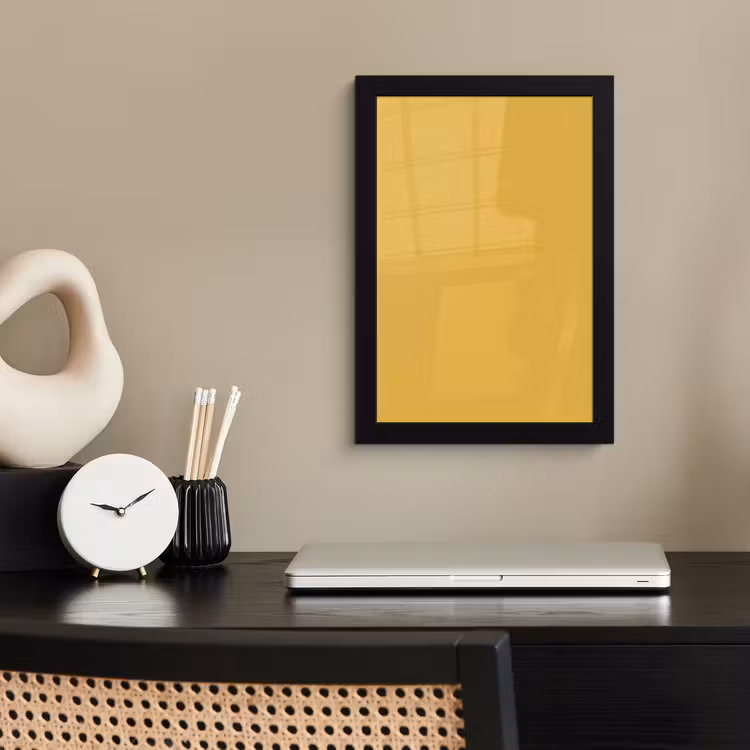 Poster met lijst - Joyful - Mustard - Geel — 3