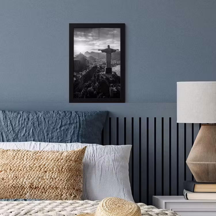 Poster met lijst - Monument - Stadsgezicht - Landschap - Zwart-wit — 4