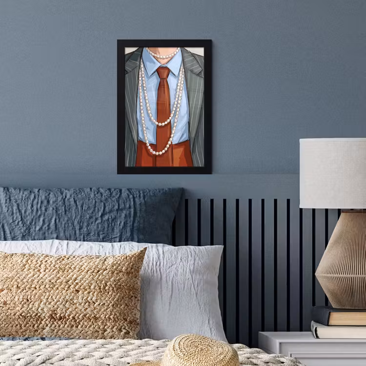 Poster met lijst - Kleding - Strik - Parels - Klassiek - Mode — 4
