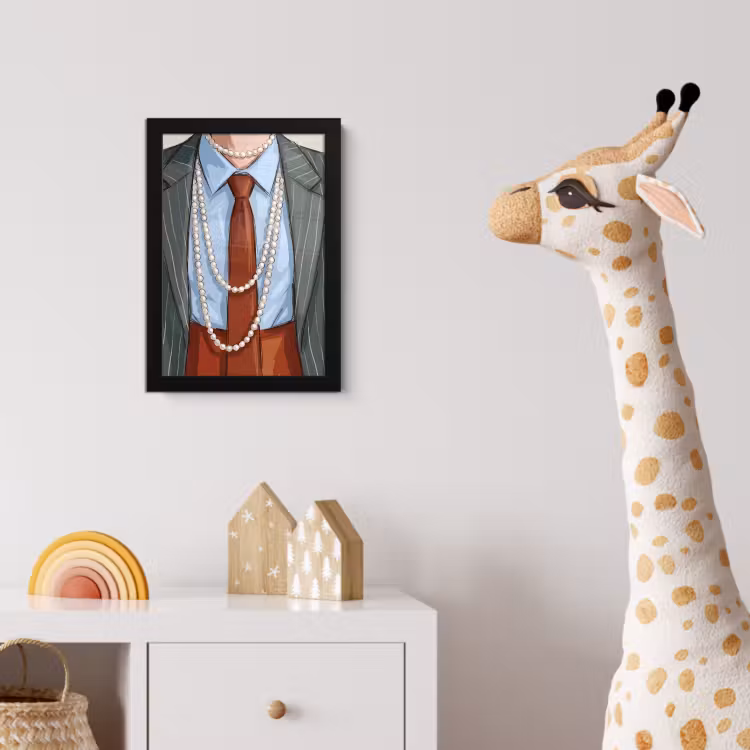 Poster met lijst - Kleding - Strik - Parels - Klassiek - Mode — 5