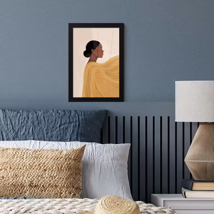 Poster met lijst - Vrouw - Profiel - Modern - Abstract - Kunst — 4