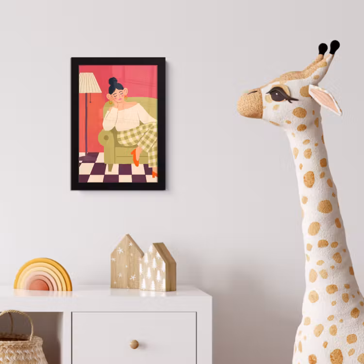 Poster met lijst - Vrouw - Rust - Interieur - Modern - Kunst — 5