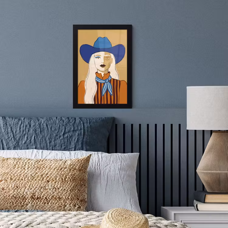 Poster met lijst - Vrouw - Portret - Abstract - Kleurrijk - Modern — 4