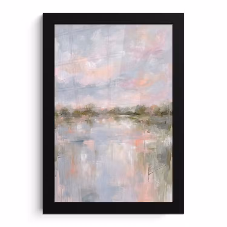 Poster met lijst - Natuur - Landschap - Abstract - Water - Groen — 1