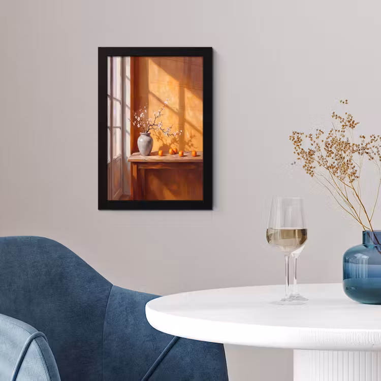 Poster met lijst - Witte bloemen - Stilleven — 2