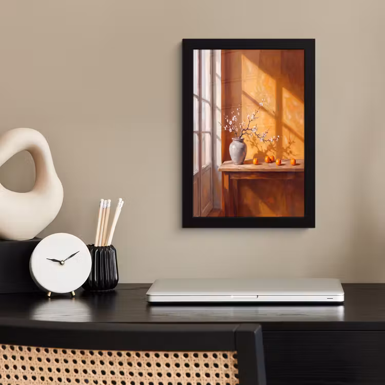 Poster met lijst - Witte bloemen - Stilleven — 3