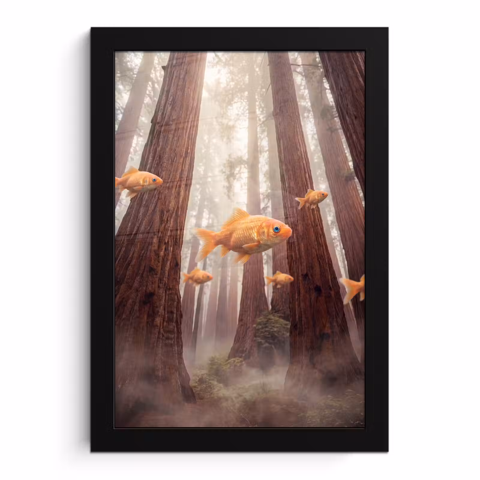 Poster met lijst - Vis - Bos - Fantasie — 1