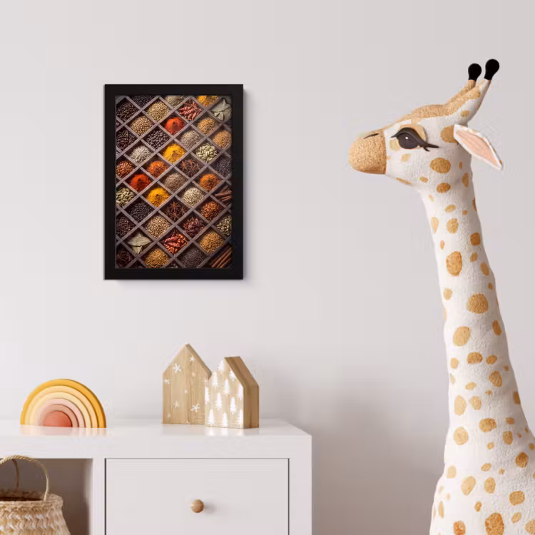 Poster met lijst - Kruiden - Houten - Eten — 5