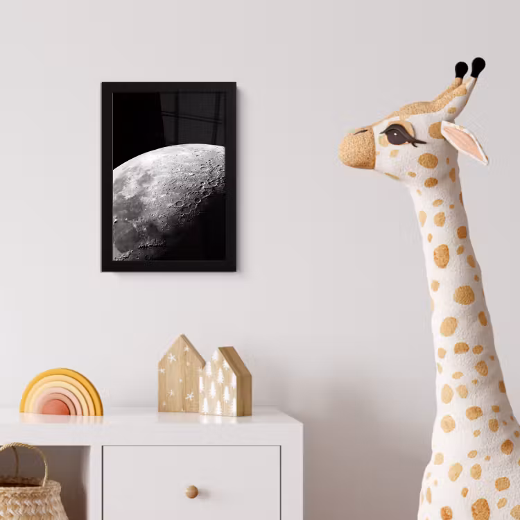 Poster met lijst - Maan - Kraters - Ruimte — 5