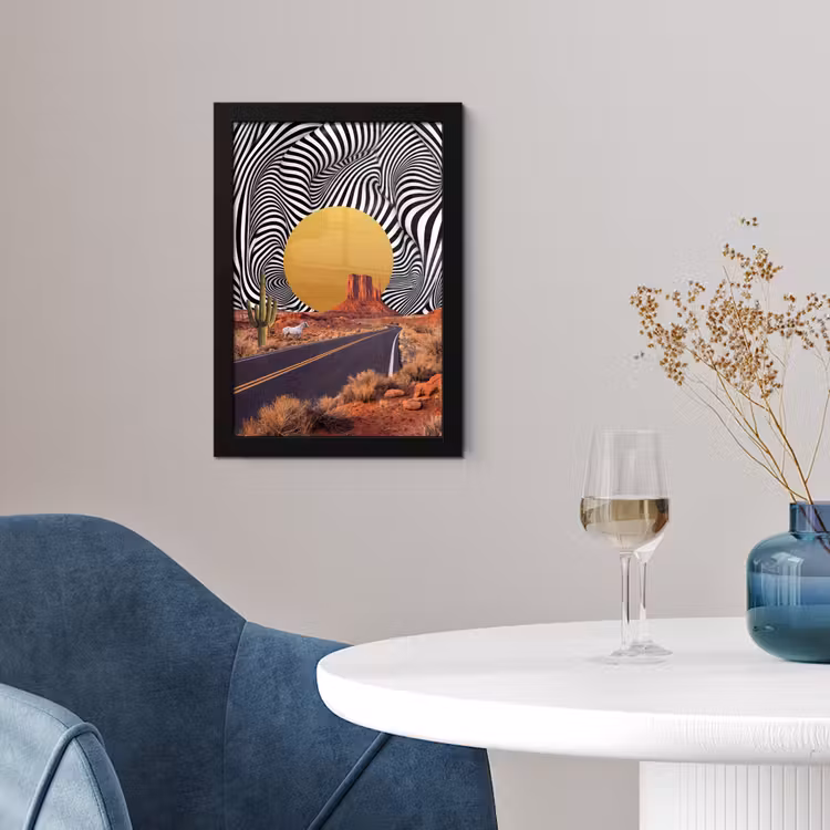 Poster met lijst - Paard - Woestijn - Natuur — 2