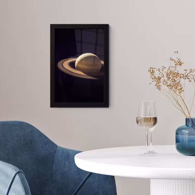 Poster met lijst - Planeet - Ringen - Ruimte — 2