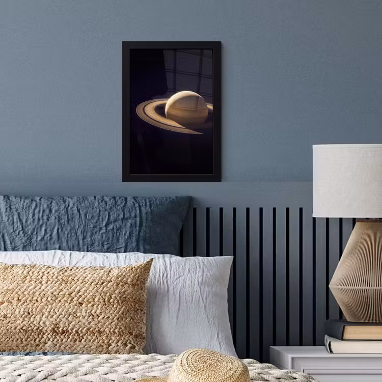 Poster met lijst - Planeet - Ringen - Ruimte — 4