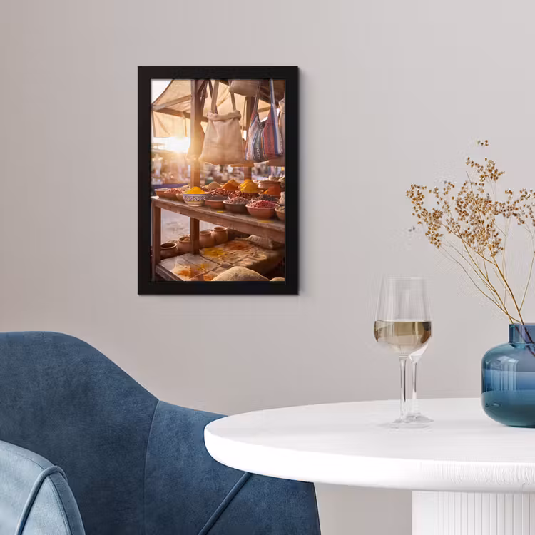 Poster met lijst - Specerijen - Markt - Kleurrijk — 2