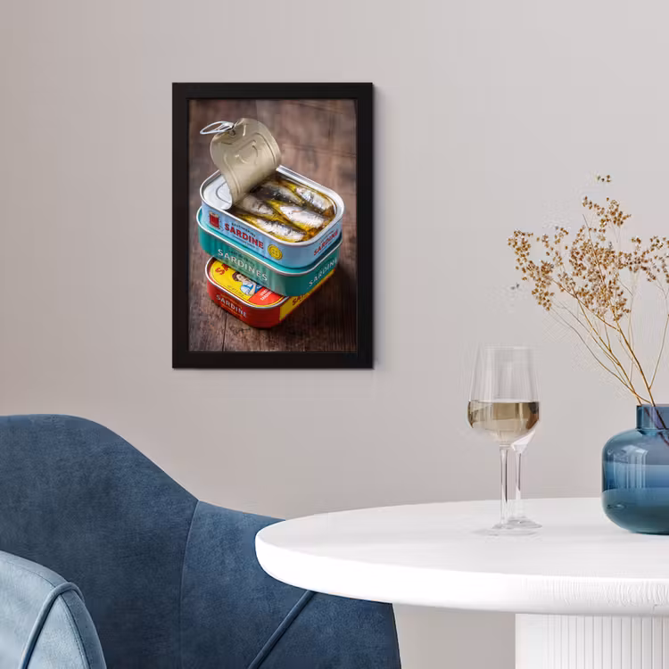 Poster met lijst - Vis - Blikjes - Keuken — 2