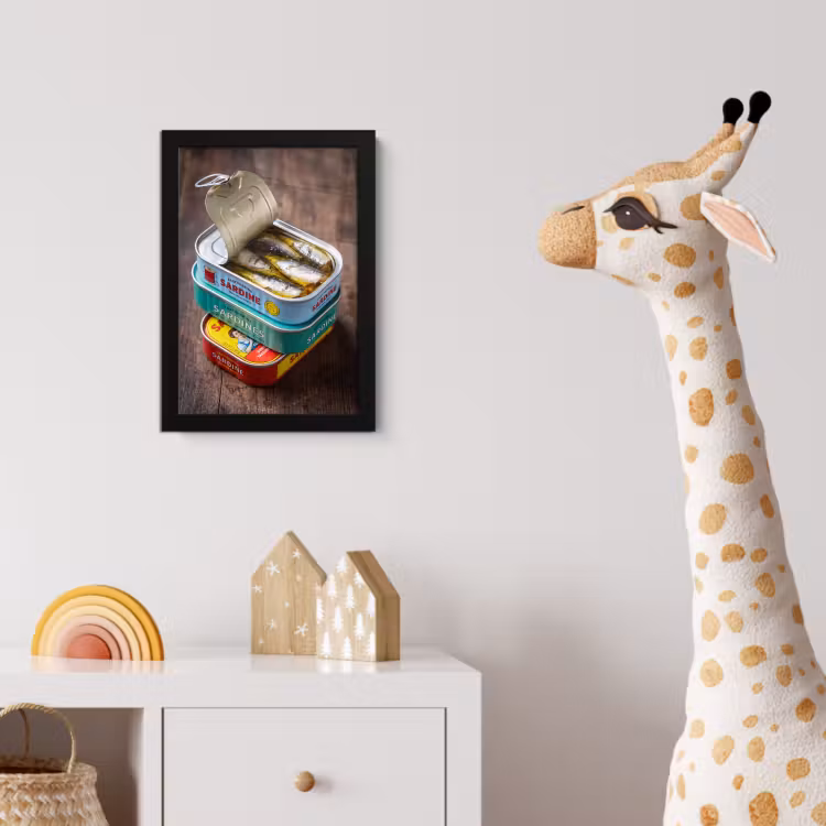 Poster met lijst - Vis - Blikjes - Keuken — 5