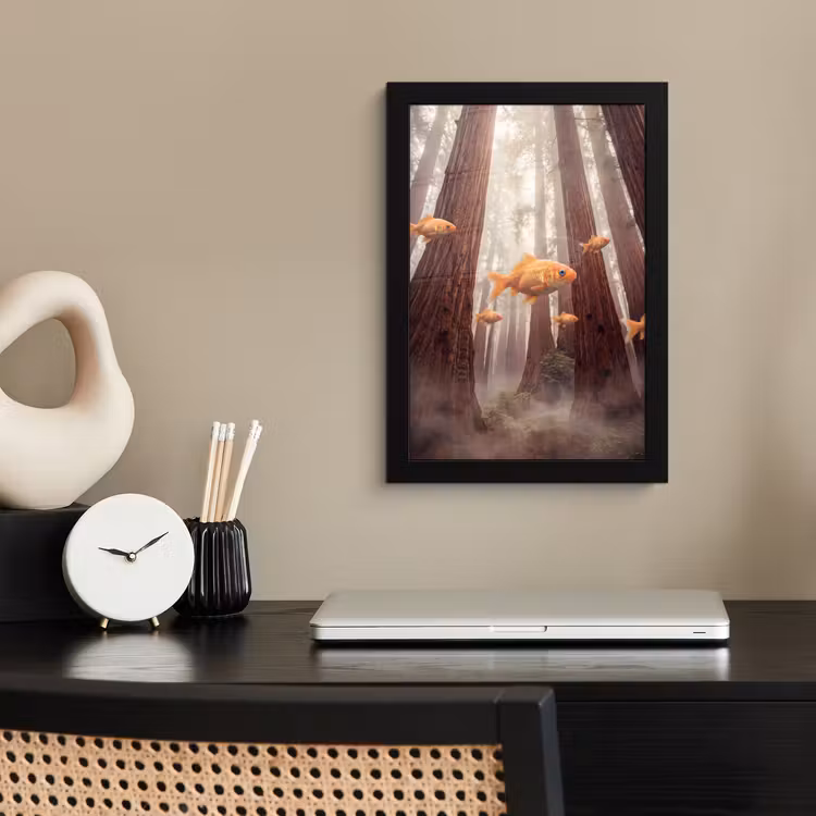 Poster met lijst - Vis - Bos - Fantasie — 3