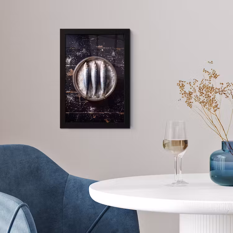 Poster met lijst - Vis - Zout - Eten — 2