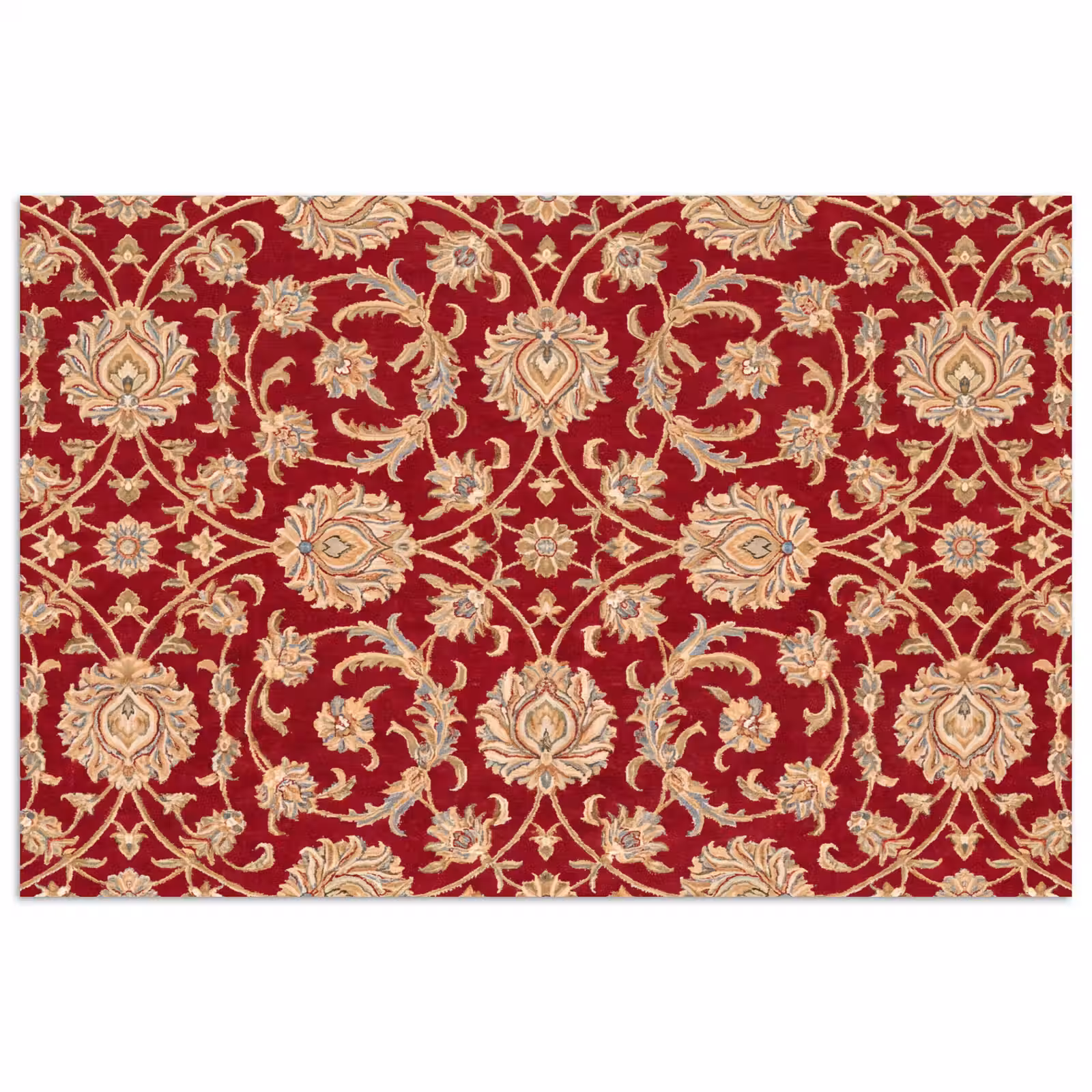 Poster - Patroon - Bloem - Klassiek - Oosters - Rood — 1