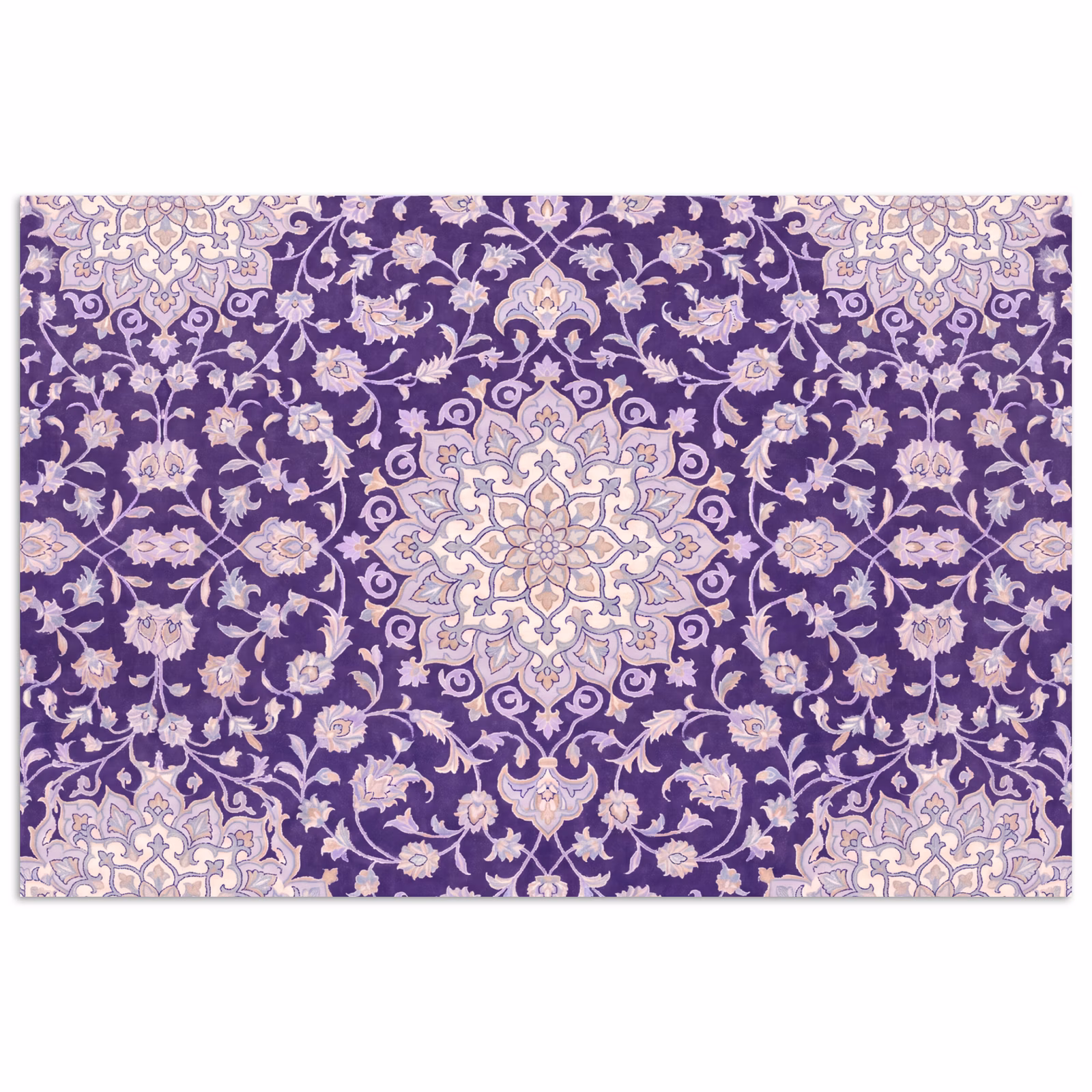 Poster - Patroon - Medallion - Oosters - Paars - Decoratie — 1