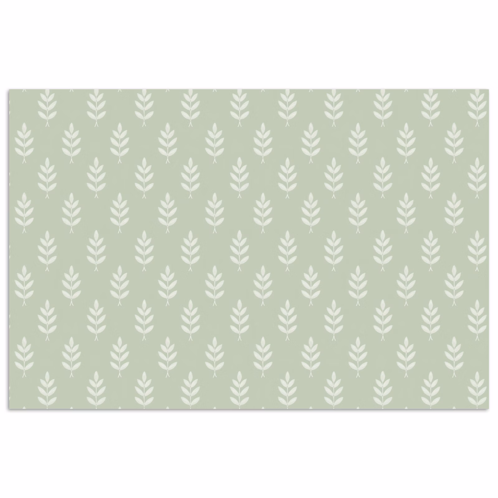 Poster - Saliegroen - Botanisch - Takjes - Minimalistisch - Patroon — 1
