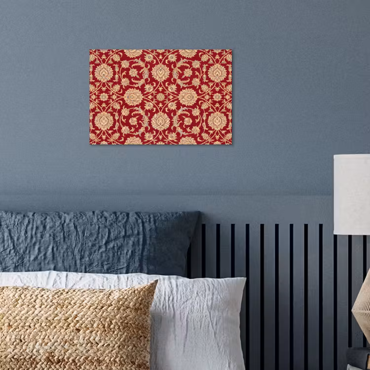 Poster - Patroon - Bloem - Klassiek - Oosters - Rood — 3