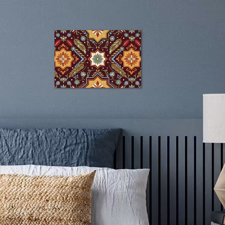 Poster - Patroon - Floraal - Geometrisch - Kleurrijk - Decoratie — 3