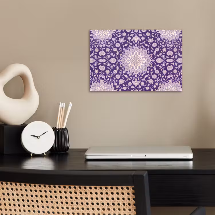 Poster - Patroon - Medallion - Oosters - Paars - Decoratie — 2