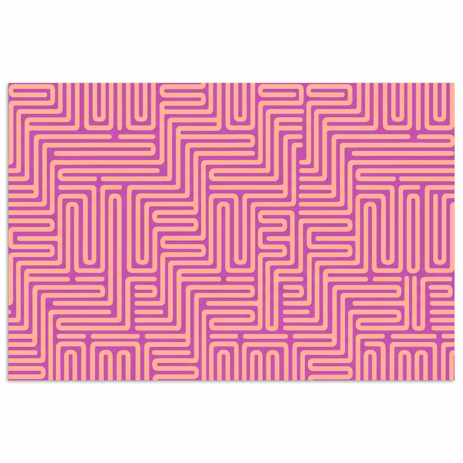 Poster - Patroon - Lijnen - Abstract - Modern - Paars — 1