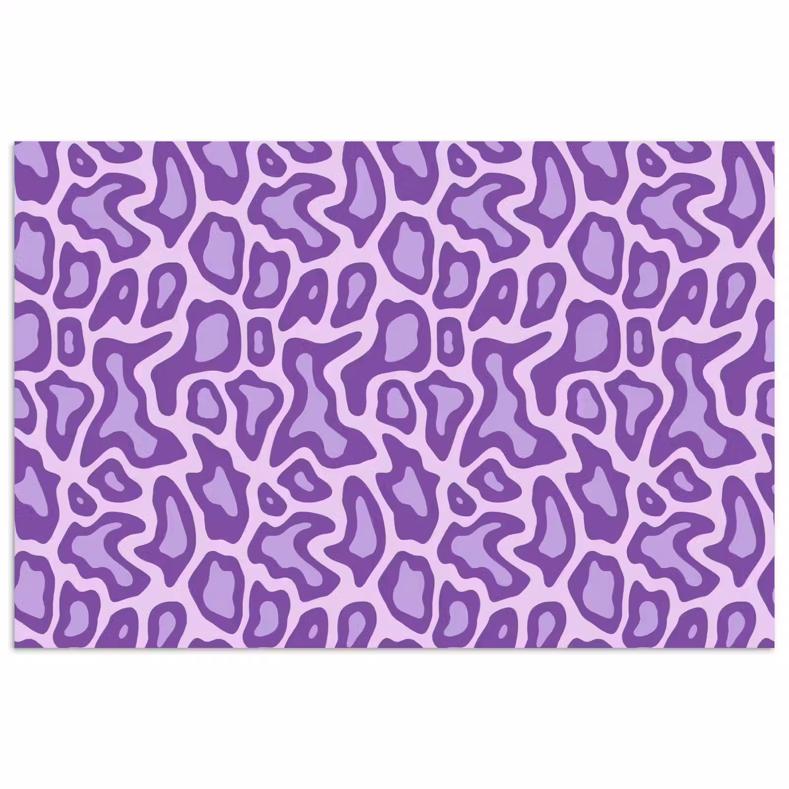Poster - Paars - Abstract - Luipaard - Vlekken - Groovy - Patroon — 1