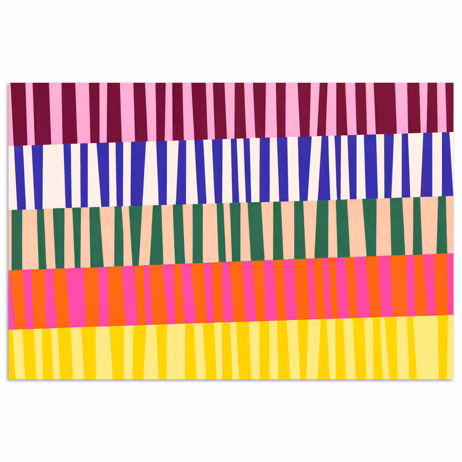 Poster - Patroon - Strepen - Abstract - Modern - Kleurrijk — 1