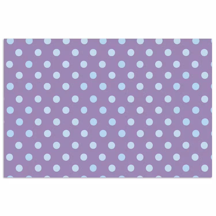 Poster - Paars - Blauw - Geometrisch - Stippen - Polka Dot - Patroon — 1