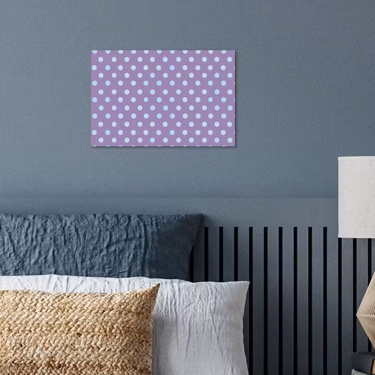 Poster - Paars - Blauw - Geometrisch - Stippen - Polka Dot - Patroon — 3