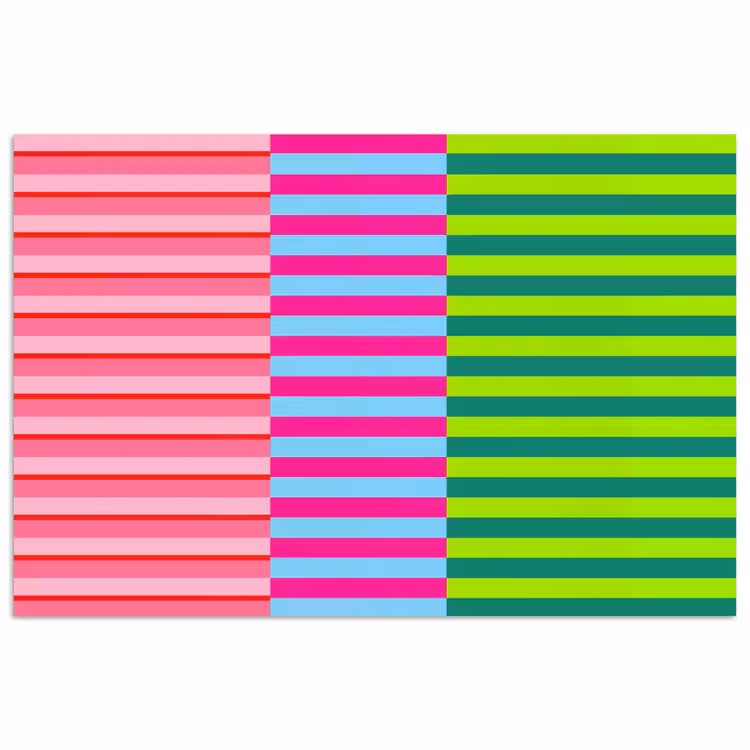 Poster - Patroon - Strepen - Modern - Abstract - Kleurrijk — 1