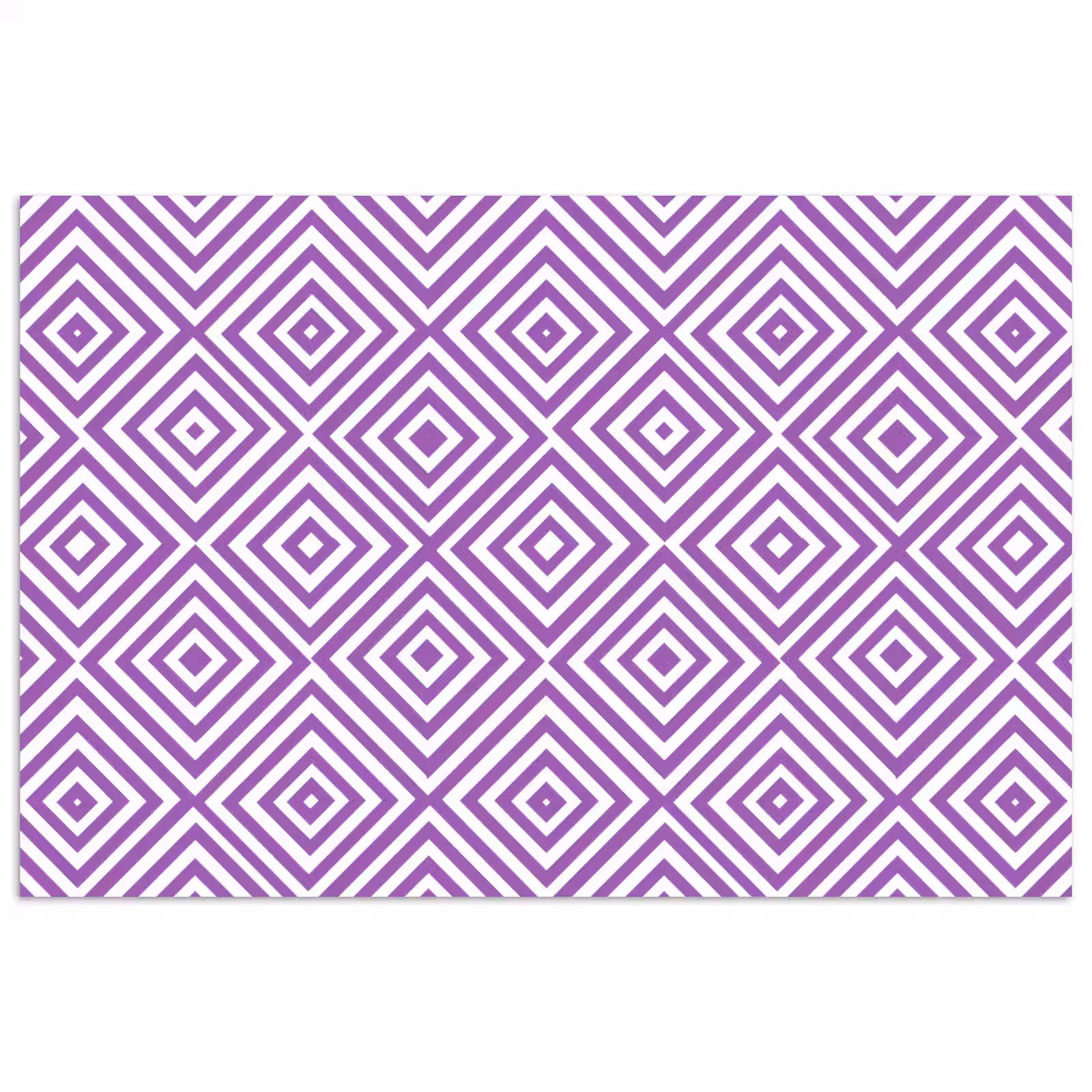 Poster - Paars - Geometrisch - Ruiten - Concentrisch - Patroon — 1
