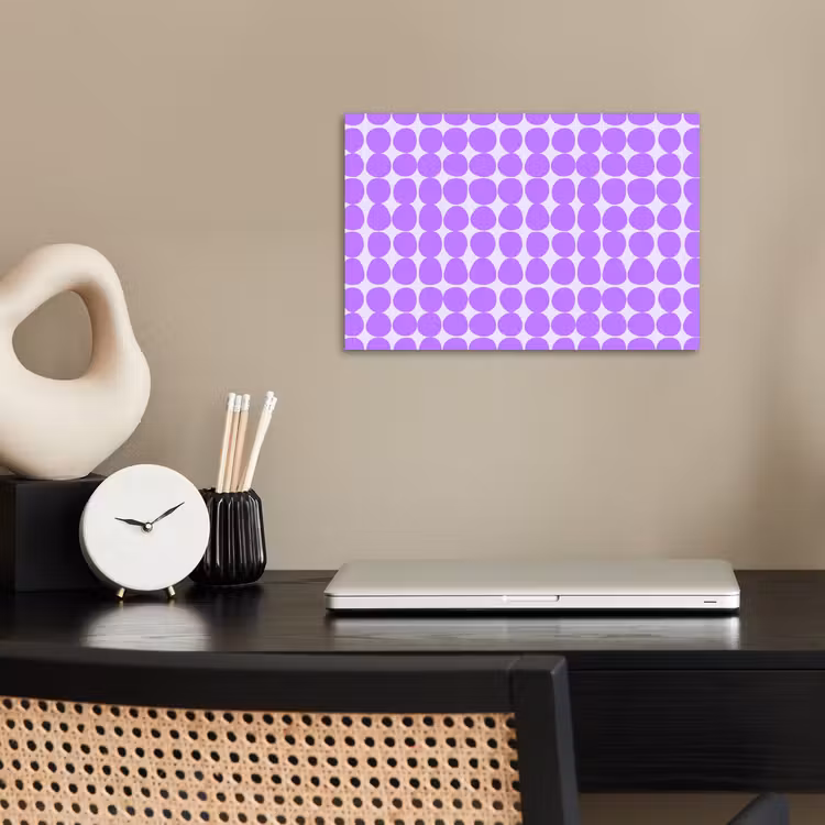 Poster - Paars - Geometrisch - Stippen - Polka Dot - Patroon — 2