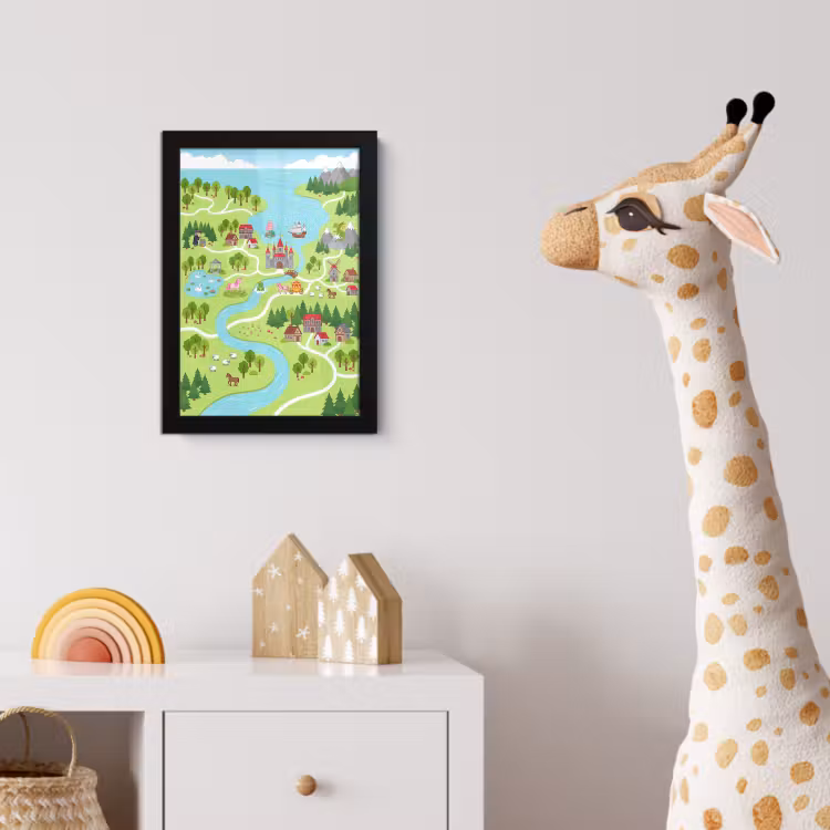 Poster met lijst - Kasteel - Fantasie - Cartoon — 5