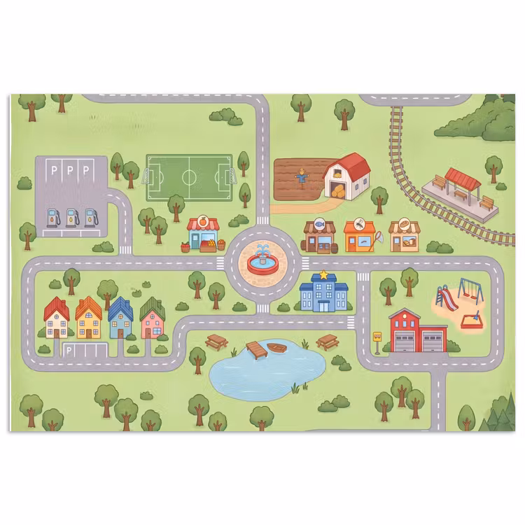 Poster - Plattegrond - Dorp - Kind — 1