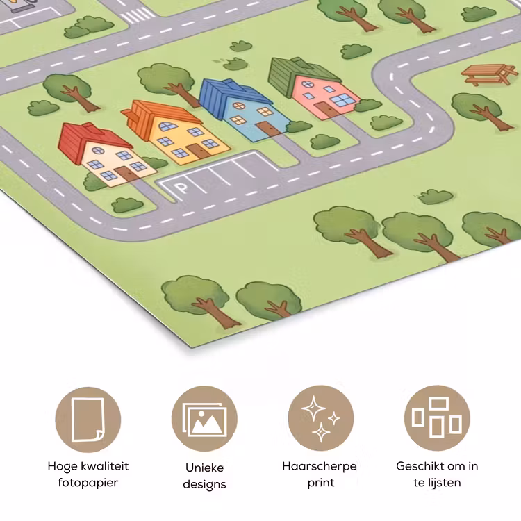Poster - Plattegrond - Dorp - Kind — 5