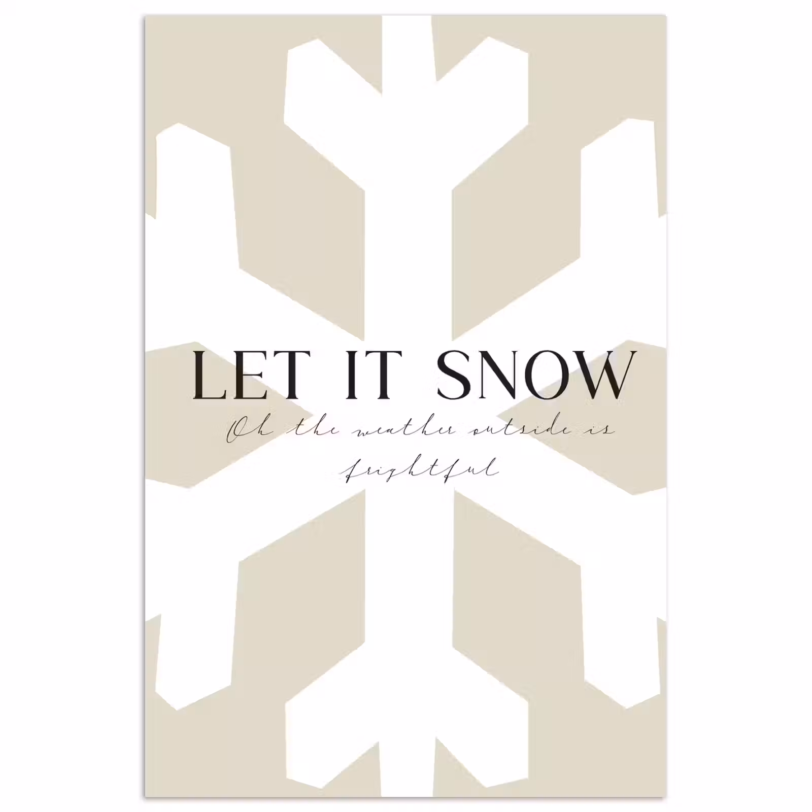 Poster - Sneeuw - Japandi - Winter - Decoratie — 1
