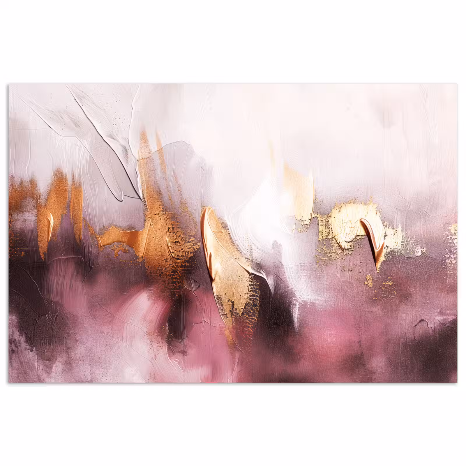Poster - Watercolor - Goud - Roze - Abstract - Kunst — 1