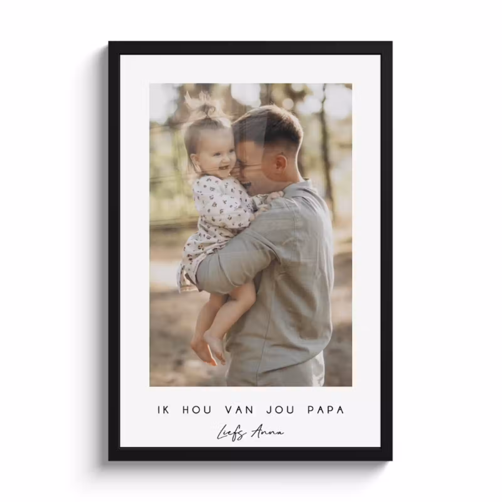 Poster met lijst - Witte border met tekst — 1