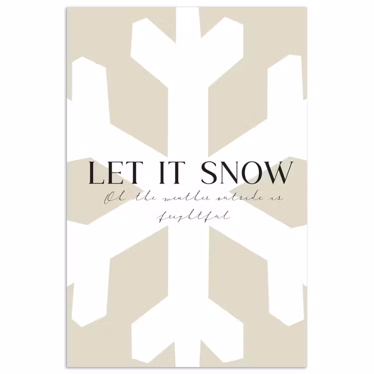 Poster - Sneeuw - Japandi - Winter - Decoratie — 1