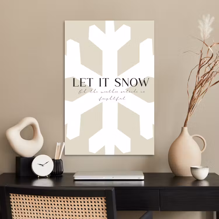 Poster - Sneeuw - Japandi - Winter - Decoratie — 2