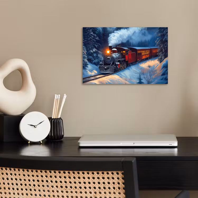 Poster - Trein - Kerst - Sneeuw - Kersttrein — 2